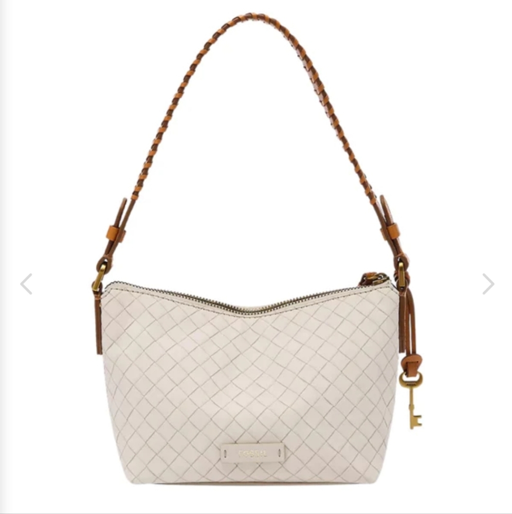 NWOT Fossil Julianna Mini Hobo Bag ☆ Leather Y2K style Baguette Handbag Purse